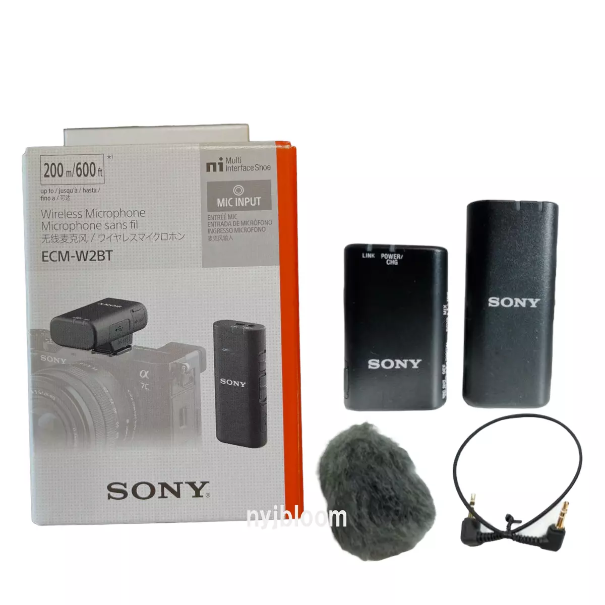 New SONY ECM-W2BT Wireless Microphone for Digital-Audio MI Camera