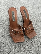 Cape Robbin Brown Croc Embossed Silver Accent...