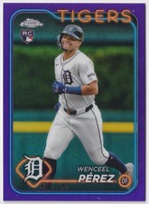 2024 Topps Chrome Update #USC167 Wenceel Perez Purple Refractors #/250 Tigers
