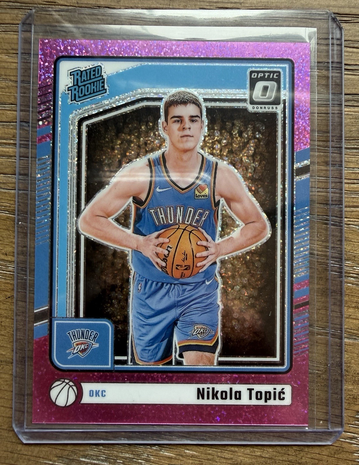 2024-25 Panini Donruss Optic - Nikola Topic #278 Pink Glitter Prizm /275 (RC)