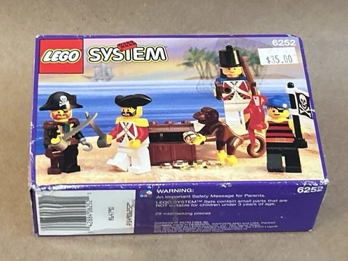 LEGO Sea Mates Set 6252, 29 Pieces, Ages 5-10, Pirates, Captain, Soldier, Box