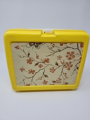 Thermos Carry All Yellow Sunflower Craft Picnic Storage Container Handle 