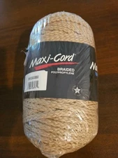 Maxi-Cord Braided Polypropylene Macrame 6mm 100 Yards 91 Meters NEW