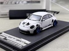  PSC 1:64 White RWB Beetle RS Racing Sports Model Diecast Metal Car 