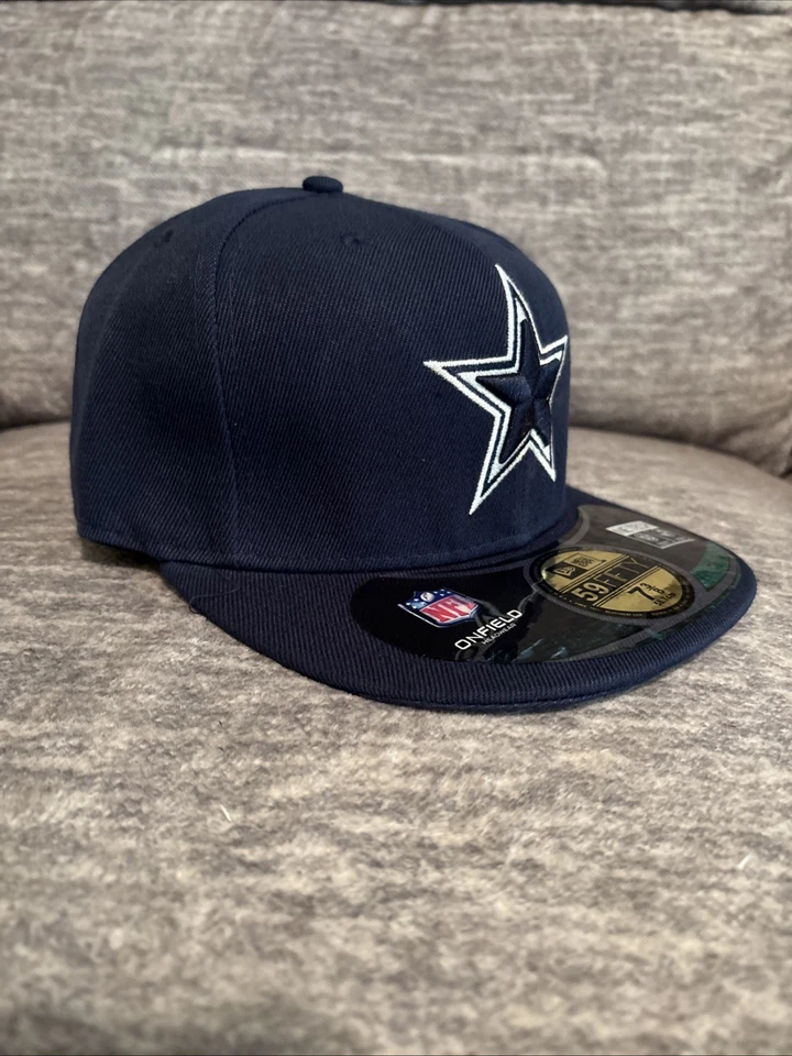DALLAS COWBOYS New Era резинке 59FIF команды шляпа крышка синий 7 3/8 7 3/4 7 1/4 - Изображение 2 из 3