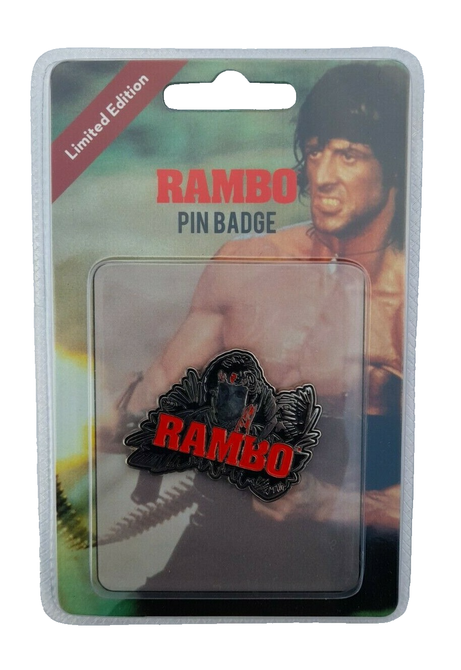 OFFICIAL RAMBO SYLVESTER STALLONE LIMITED EDITION PIN BADGE BRAND NEW!