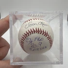 VERN LAW SIGNED ONL WHITE BASEBALL INSCRIBED 1960 CY YOUNG AWARD PIRATES