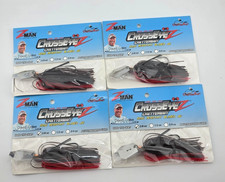 (4) Z-Man Cross Eye 3/8 oz Chatterbait Fishing Lures Lot of 4 -Chili Dog