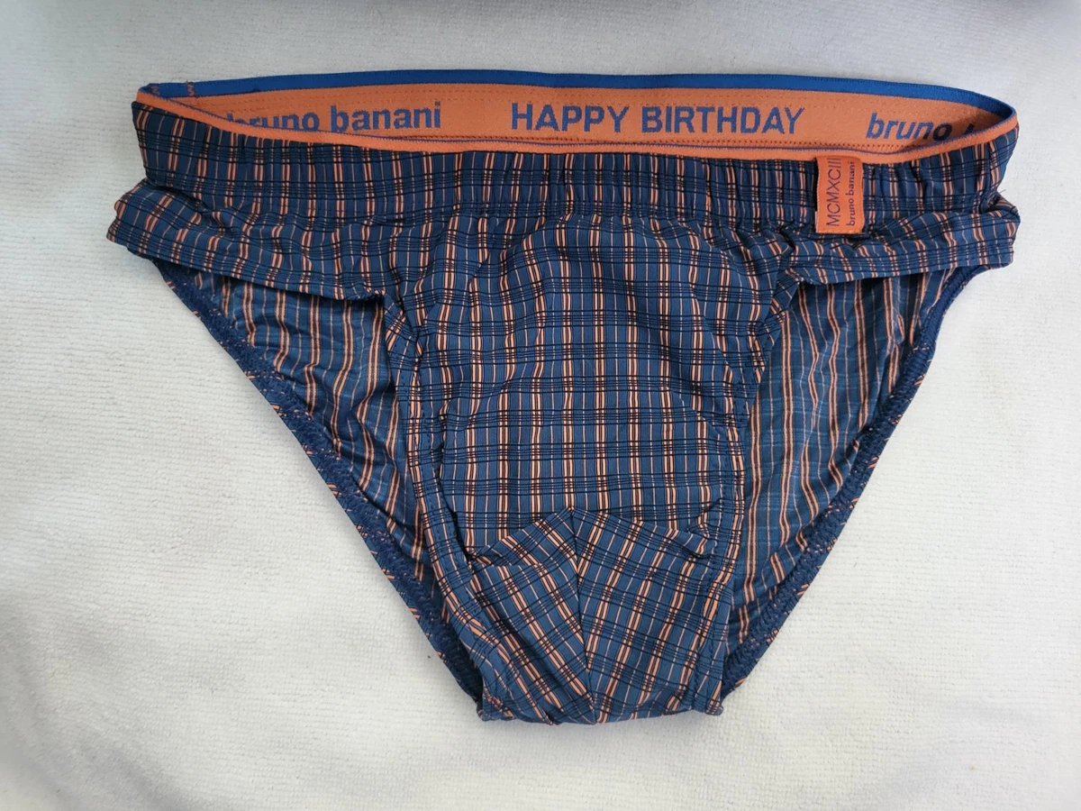Bruno Banani Tanga Uomo, Check Line 2.0, Microfibra Traspirante, Vestibilità Perfetta, Elastico Rivestito, Design A Quadri