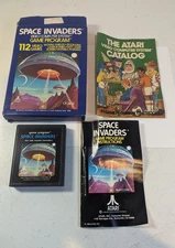 SPACE INVADERS Atari 2600 Set Game, Box, Manual, Catalog used Nice!