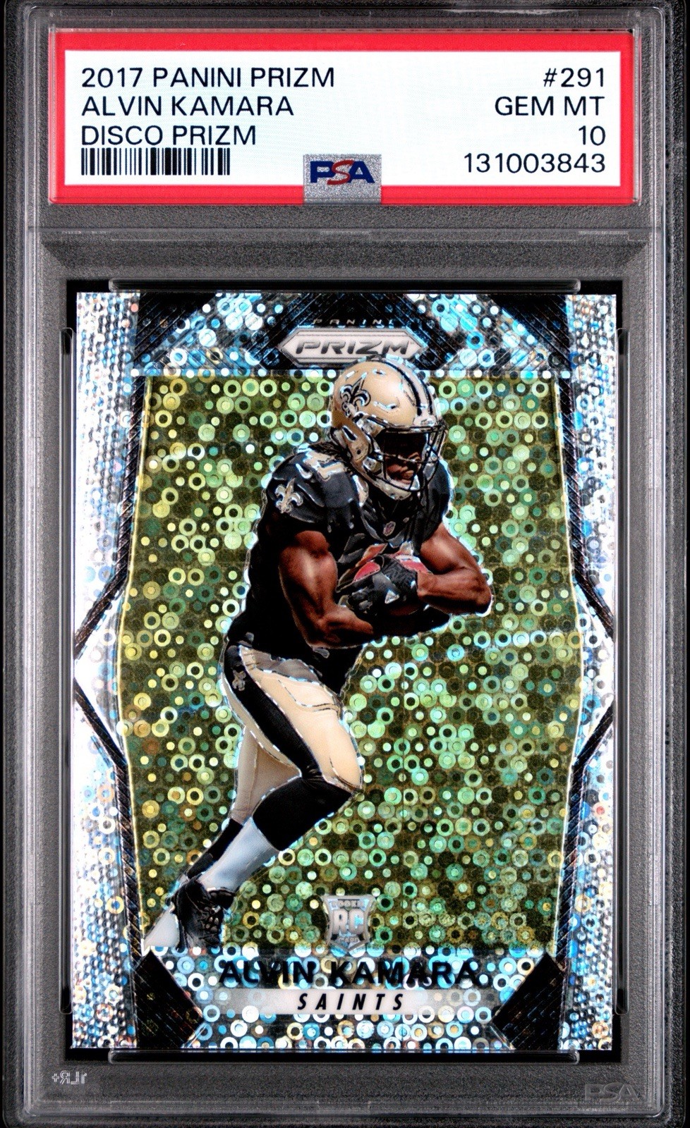 PSA 10 2017 Panini Prizm Alvin Kamara Disco New Orleans Saints