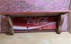 1970s Enjoy Coca-Cola Crate Shelf Heavy Vintage Character Distressed Soda Panels