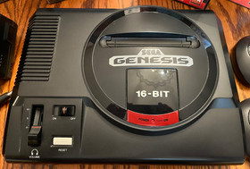 SEGA Genesis Model 1 with 4BP+Full Recap+Games+1 Wireless and Wired Controller