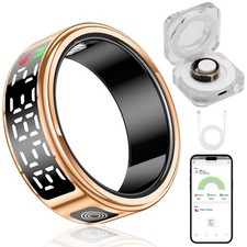 Smart Ring with Display - Fitness Tracker, Heart Rate Monitor, Sleep Tracker,...