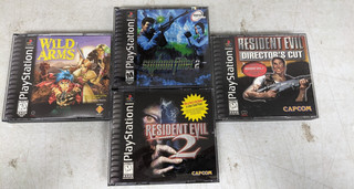 LOT OF PLAYSTATION 1 GAME CASES NO GAMES (RESIDENT EVIL WILD ARMS)