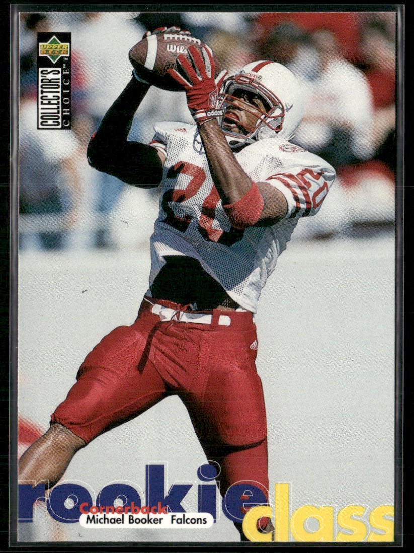 1997 COLLECTOR'S CHOICE ROOKIE CLASS MICHAEL BOOKER ATLANTA FALCONS RC #10