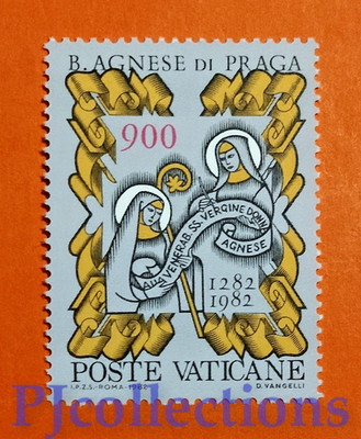 A2468-VATICAN - VATICAN CITY 1982 BLESSED AGNESE OF PRAGUE L. 900 MNH