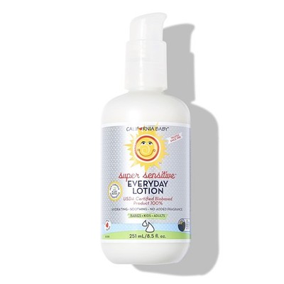 California Baby Super Sensitive Unscented Lotion 8.5 Fl Oz (Pack of 1), Multi