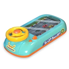 Car Racing Adventure Toy with Steering Wheel, Musical toys for Boys and Girls