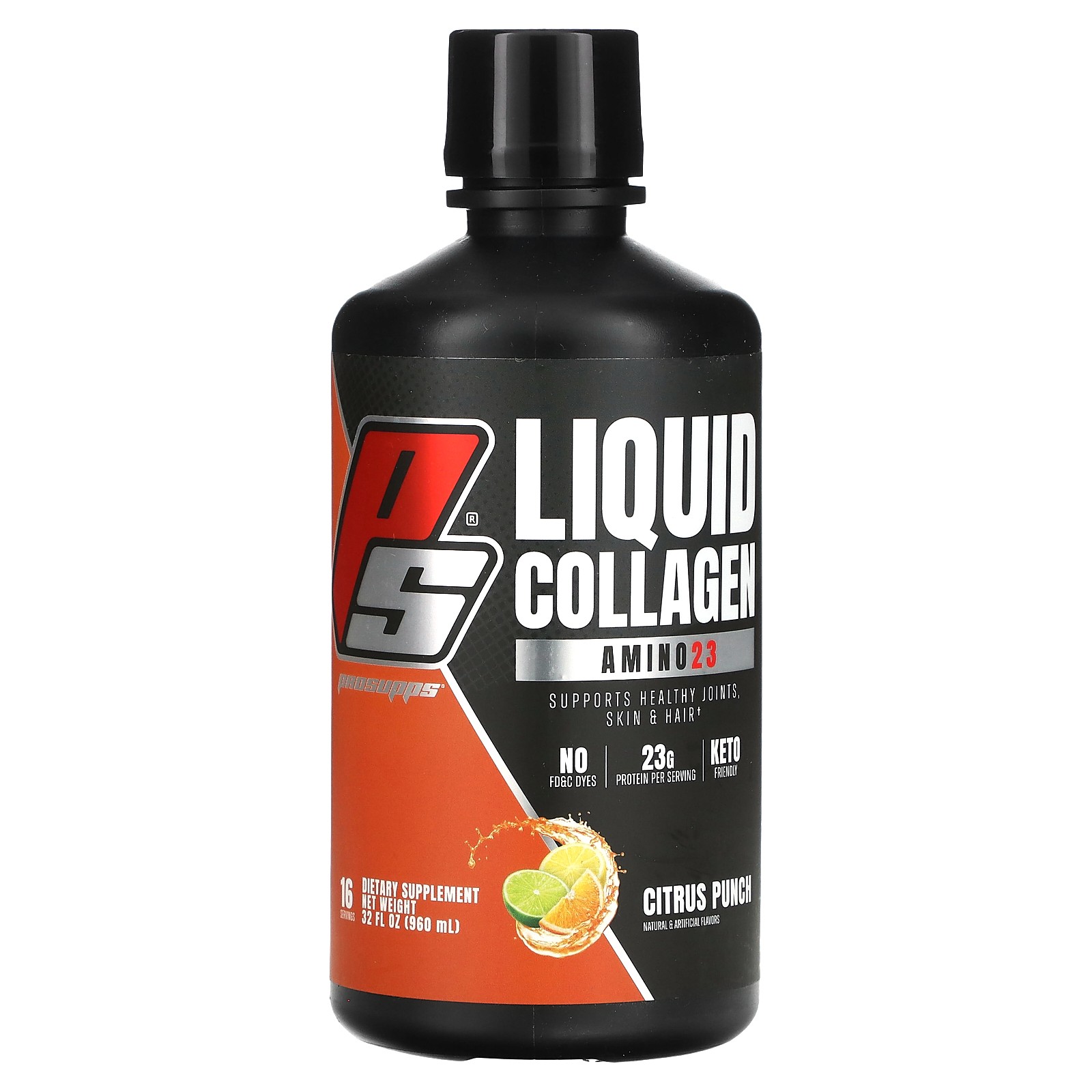 Amino23 Liquid Collagen, цитрусовый пунш, 32 жидких унции (960 мл)