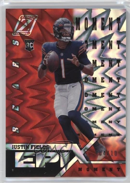 Justin Fields Panini Zenith Epix #EO4 Moment-Orange