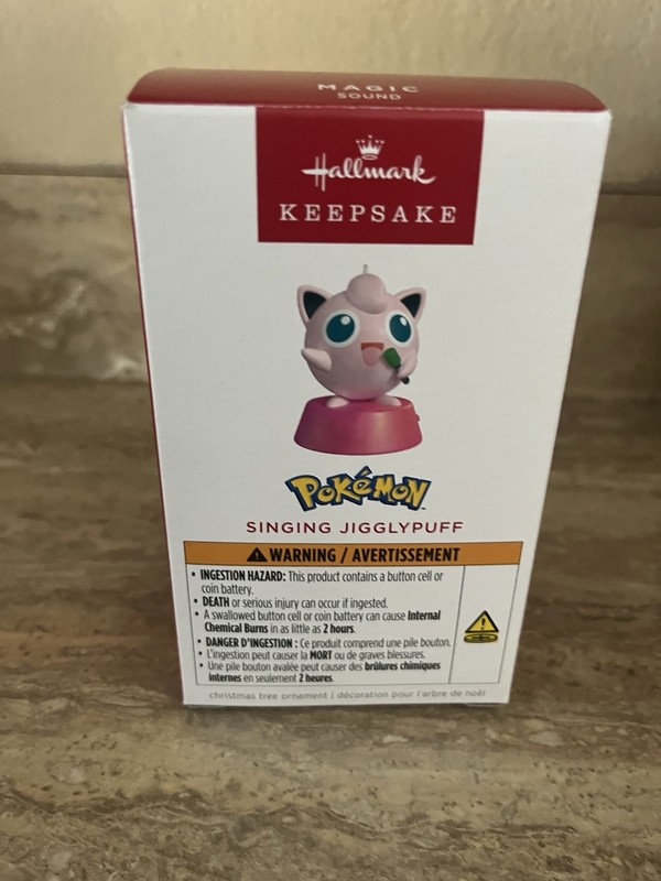 Hallmark Keepsake Holiday Ornament Magic Sound Pokemon Singing Jigglypuff 2025