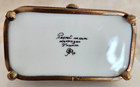 Gérard Ribiere Sleeping Baby in Blue Bed Limoges Peint Main Trinket Box — photo 7