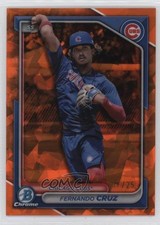 2024 Bowman Chrome Sapphire Edition Prospects Orange 7/25 Fernando Cruz 17f8