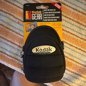 Kodak Gear Micro Twin Pocket Compact Camera Case Pouch Black Nylon 70612