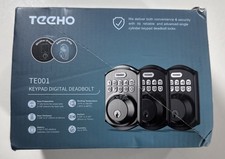 NEW TEEHO TE001 Keyless Entry Door Lock w/Keypad Smart Deadbolt Lock Satin Nic