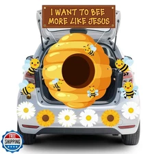 Halloween Bee Trunk or Treat Car Decorations Kit Honey Bee Hive Trunk or Trea