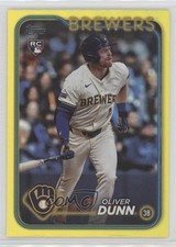 2024 Topps Update Yellow Rainbow Foil Oliver Dunn #US310 05ns