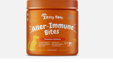 2 pack Zesty Paws Aller Immune Supplement for Dogs 90 chews Lamb Flavor