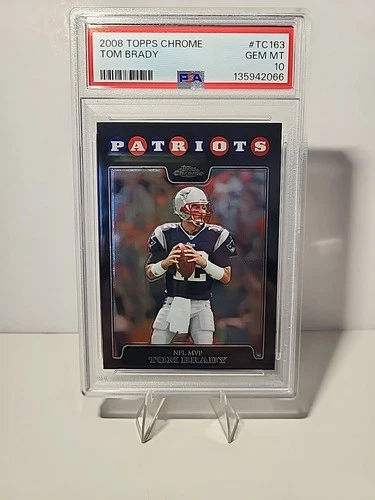 2008 Topps Chrome Tom Brady #TC163 PSA 10 NFL MVP Patriots