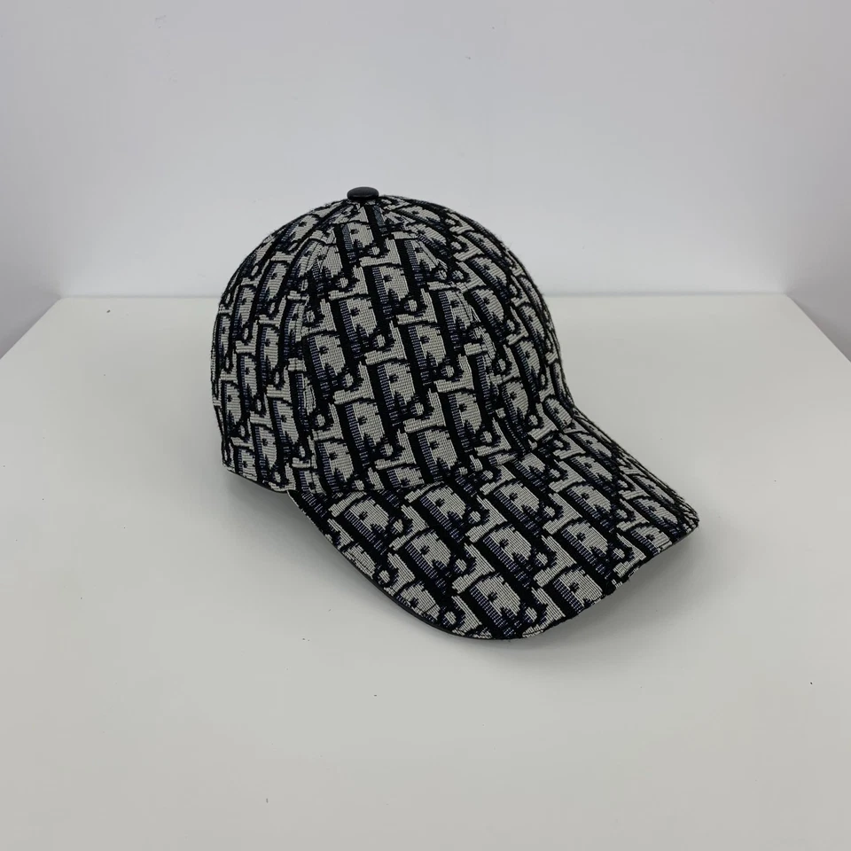 迪奥 Oblique Monogram 标志棉质帆布棒球帽灰色 S 码 — 第 4/4 张图片