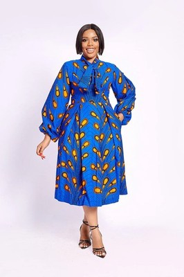 MYTRIBENG LERATO AFRICAN PRINT DRESS 