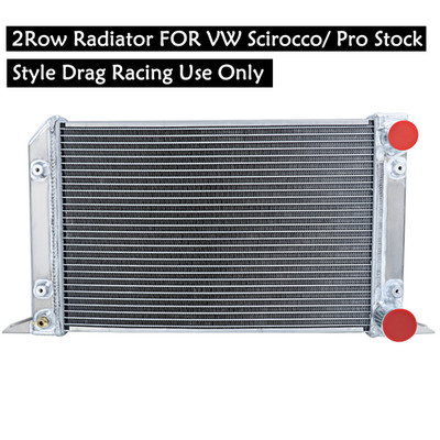 2Row  Radiator FOR VW Scirocco Pro Stock Style Drag Racing Use Only