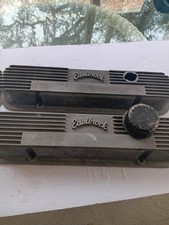 Vintage Edelbrock Aluminum Valve Covers Off A Pontiac 400 1972