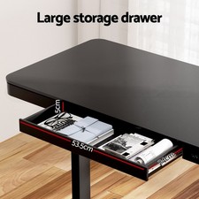 Artiss Electric Standing Desk Dual Motor Sit Stand Desks Table w/Drawer 120CM — image 7