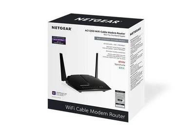 NETGEAR C6220 AC1200 Dual-Band DOCSIS 3.0 WiFi Cable Modem Router Black