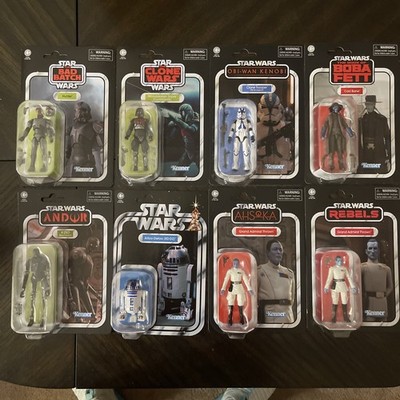 Star Wars Vintage Collection Lot Of 8 Cad Bane,Hunter,Thrawn,R2D2,K-2SO