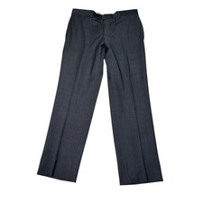 Brooks Brothers Classic Men's Pinstripe Wool Blend Dress Pants W34 L30 Gray
