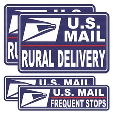 Car Magnets Postal,Heavy Duty U.S. Reflective Mail Delivery Driver Magnetic S...