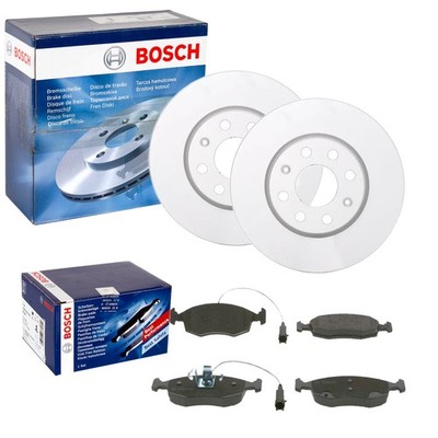 BOSCH BREMSSCHEIBEN 257mm + BELÄGE VORNE passend für FIAT PUNTO + PUNTO EVO 199