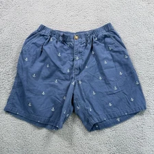 Chubbies Shorts Men's L Blue Chino Preppy Cotton Stretch 7" Inseam