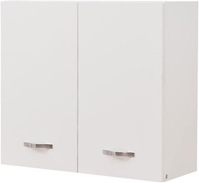 Pensile Scolapiatti Con Vassoio Salvagoccia Da Cucina, Mobile a Parete in Legno 