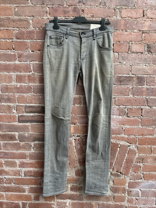 Vintage Rag & Bone RB JAY23X  Jeans, Sz 30 X 34, Handmade in NYC Iron