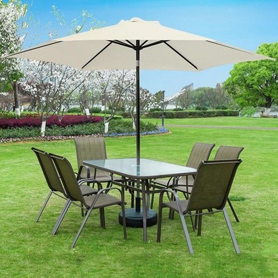 Stoff Sonnenschirm Baldachin Abdeckung Robust Gartenschirm Abdeckungen Ersatz