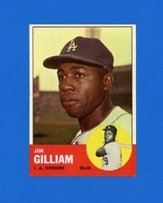 1963 Topps Baseball # 80 Jim Gilliam  NM to NM-MT *PrestigeBC.eStore*