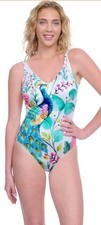 NEW Gottex  Gottex Mayurika V-neck One Piece Swimsuit Size 12